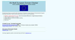 Desktop Screenshot of eudomaincheck.mulabs.com