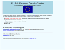 Tablet Screenshot of eudomaincheck.mulabs.com